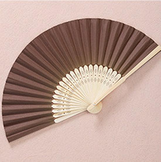 Solid Color Bamboo Folding Fan for DIY Crafts - Children's Kindergarten Material, Customizable with Logo or Text