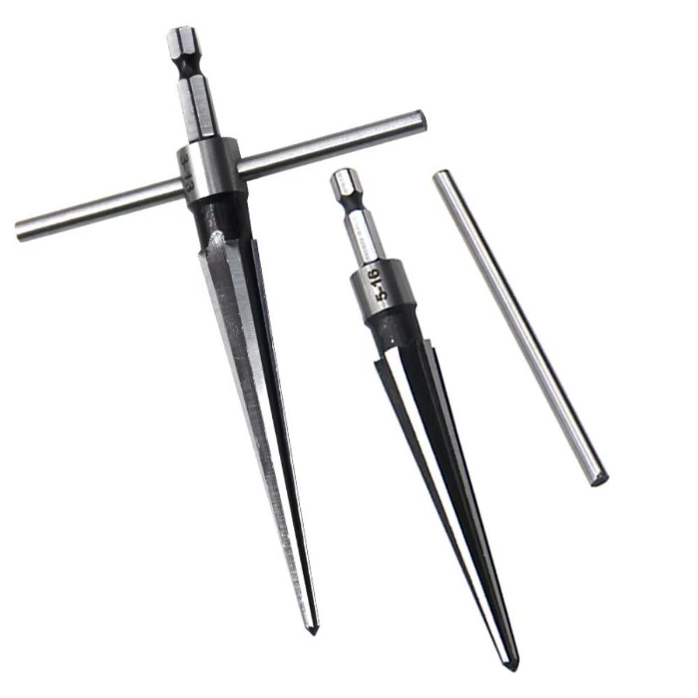 Portable Wooden Board Electric Drill Woodworking Tool Deburring Hexagonal Handle