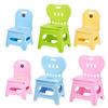 Children Plastic Folding Step Stool With Backrest