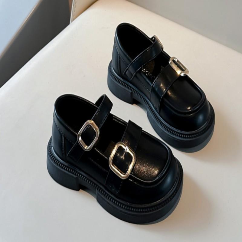 21-35 Summer Autumn New Girls' Leather Shoes Fashion Baby Princess Shoes Soft Bottom Trendy Casual Solid Color Single Shoes
