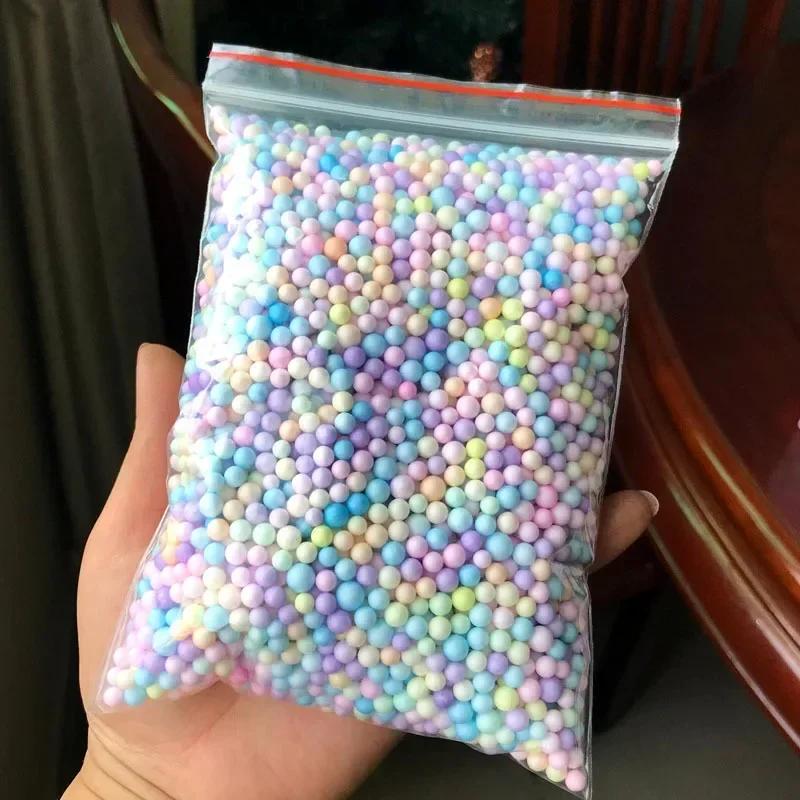 15000Pcs Polystyrene Filler Styrofoam Balls Bottle DIY Snow Mud Accessorie Small Tiny Foam Beads for Gift Box Balloon Decoration