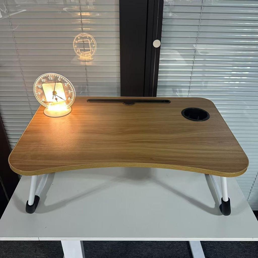 Computer Monitor Stand with USB & Type-C Ports, Keyboard Storage, and Rack.