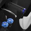 2Pcs CNC Motorcycle Handlebar Grips Bar End Cap Plugs Slider Aluminum for 16-18mm Motorbike Handle