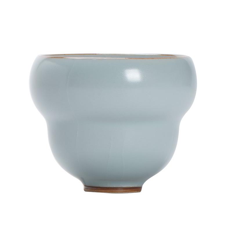 Tianqing Ru Kiln Cup Master Cup Handmade High-end Teacup Master Famous High-end Cup Kung Fu Tea Set