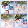 9Sheets A4 Holographic Paper Sticker Transparent Waterproof Self Adhesive Film 11.7 x 8.3 Inches (Gem, Dot, Colorful, Star)