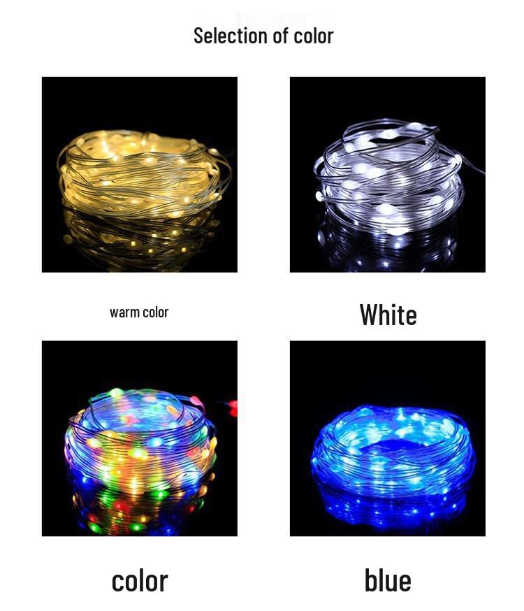 Outdoor Waterproof Solar LED String Fairy Lights for Garden and Christmas Tree Decoration