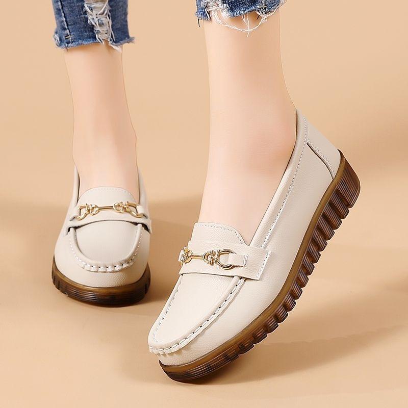 

Женские туфли-лодочки из натуральной кожи - Универсальная повседневная обувь на мягкой подошве 38