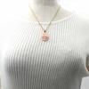 Coral Rose Pendant with 18K Gold Hardware Gift Wrapping and Gift Tag Includes a 45cm Plated Chain Be Changed To an 18K Gold Chain Undyed Rose Coral
