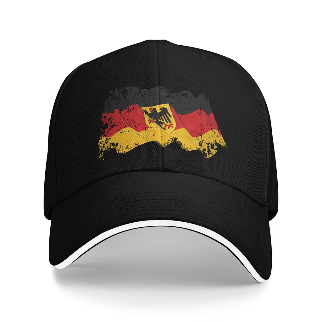 Deutschland Flag of German Casual Baseball Cap Summer Adjustable Kpop Rock Hip Hop Hats Men Adult Fitted Retro Baseball Caps