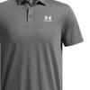 Under Armour Icon Logo Print Outdoor Casual Sports Short Sleeve Polo Shirt Men Polo Shirts Rhino-Gray 1386608-025