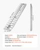Loading Ramps, 2 Pcs 2745 X 380 Mm, Durable Aluminum and Heavy-Duty Trailer Ramp Set with Anti-Slip Plates, 4535.9 Kg Combined Capacity, for Carts,