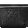 Gucci Monogramm Logo Geprägte Reißverschluss Leder Crossbody Brusttasche Herren Taschen Schwarz 658582-AABY7-1000