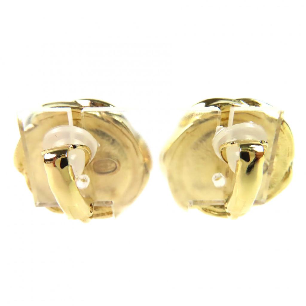 Great CHANEL Earring gold Women A22A Used