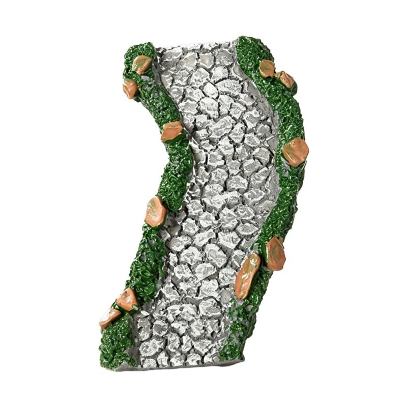 Rearrangeable Miniature Stone Route Ornament, Aquariums Landscape Accent for Terrariums and Small Garden Displays