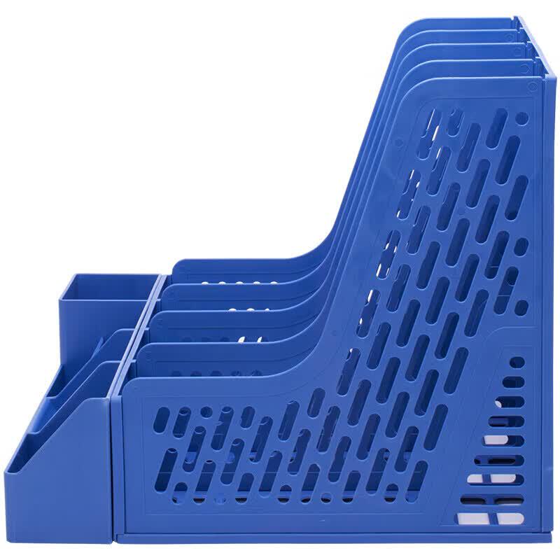 Deli Four-Compartment Plastic File Organizer