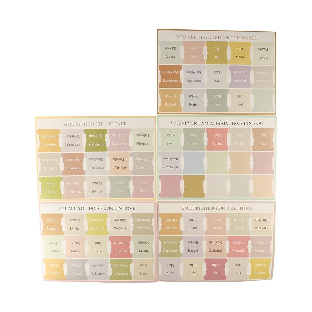 Removable Bible Index Writable Bible Label Book Accessories Bible Sticker Bookmark