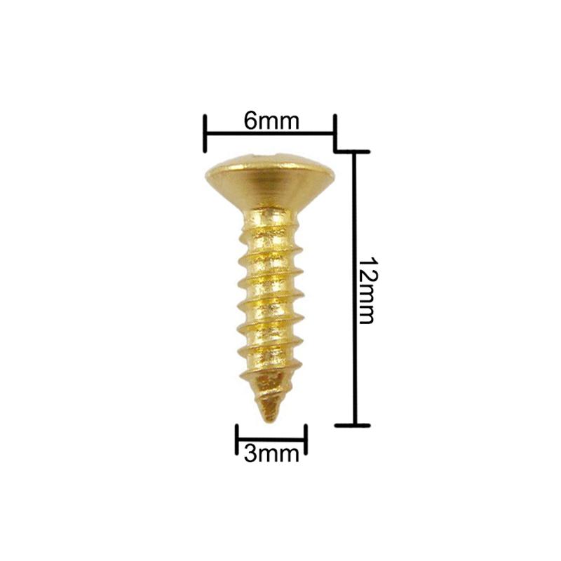 electric guitar bass protective plate screws 3*12mm protective plate rear cover plate socket screws with box packaging HY