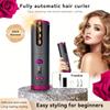 Rechargeable USB Curling Wand | Wireless, Dual Rotation,5 Temperature Settings for Various Hair Types,Anti-Scald,Wet And Dry Use