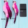 2pcs 25cm Creative Feather Simulation Parrot, Garden Courtyard Lawn Decoration Animal Birds, Horticultural Scene Photography Props