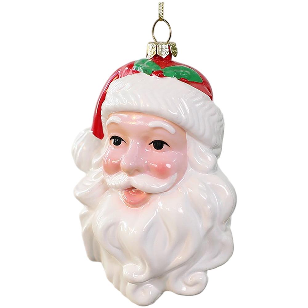 

Holiday For Tree Ornament Set with Santa Train Snowman Designs for Christmas Decoration and Seasonal Festivities