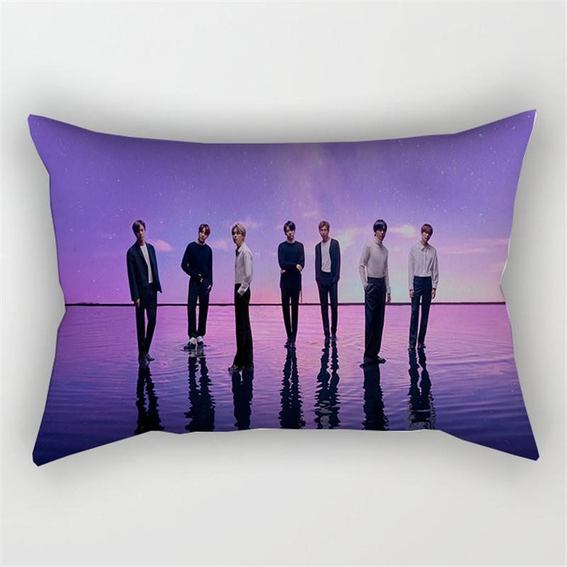 Bangtan Boys Kpop Bts Print Pillowcase Cover Bed Seat Square Pillow Home Cover