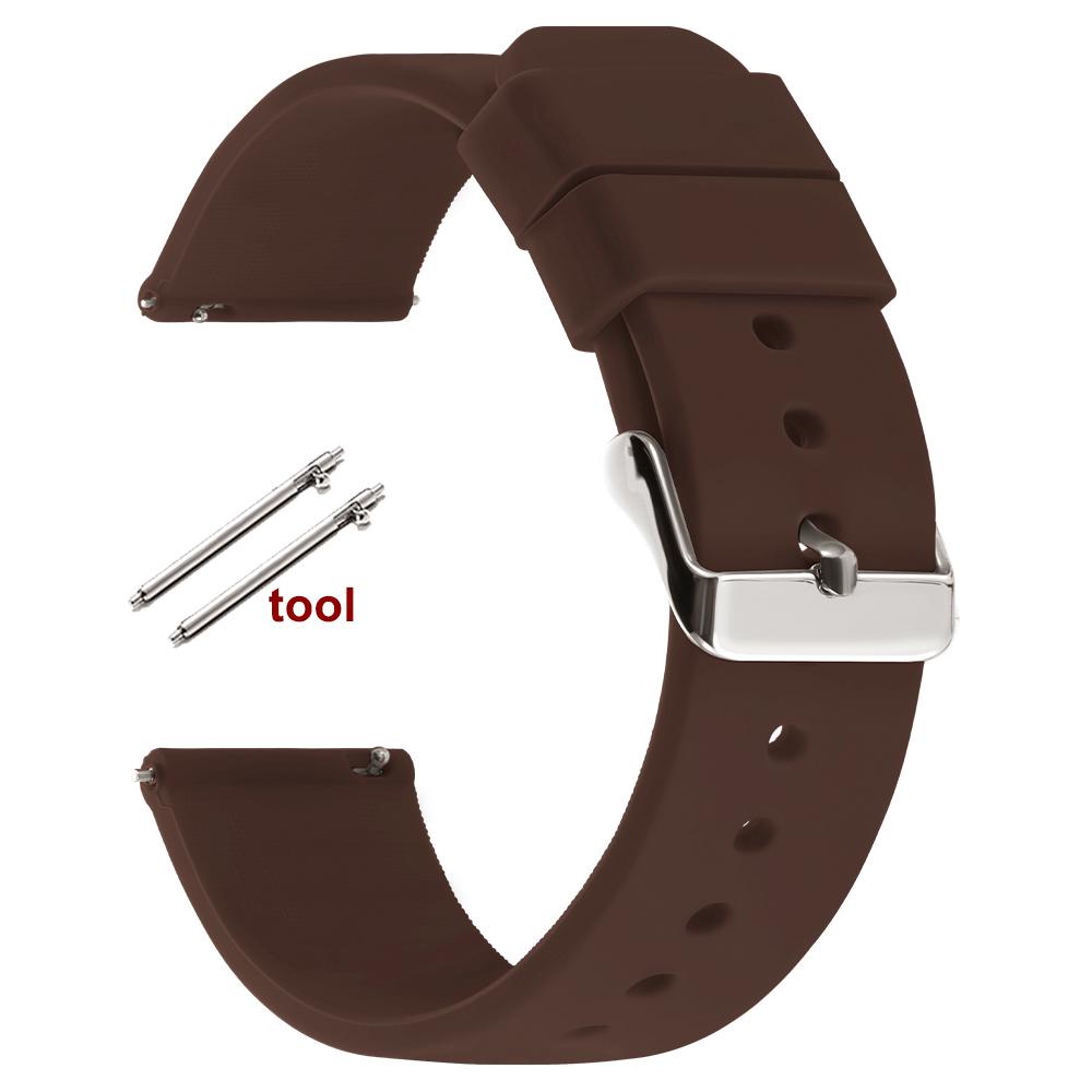 Soft Silicone Watch Strap 16mm 18mm 20mm 22mm 24 for Omega Wristband Quick Release Candy Color Watchbands for Men Women Bracelet