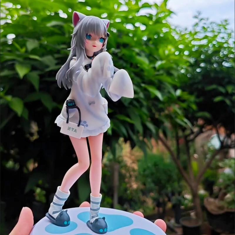 21cm Virtual Idol Nachoneko Cat Girl Figure Animation Model Toys Gifts Collection Desktop Decoration PVC Birthday Gift Toy