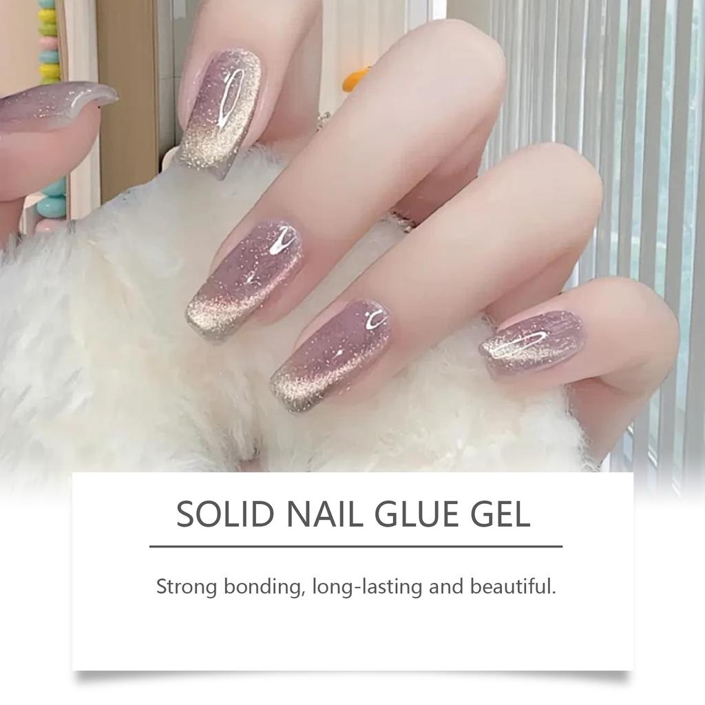 Nail piece solid glue, nail art glue portable soft stable and long-lasting nail shop solid nail glue