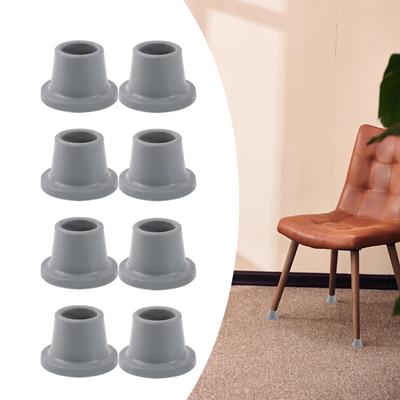 Ersatz-Duschstuhl-Spitzen, strapazierfähig, 8 Stück, grau, 1 1/8 Zoll Gummifüße für Badesitz,