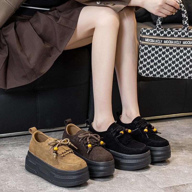 Fashion 7CM Women Casual Shoes Platform Sneakers for Women Wedge Heel Sneaker High Heel Pumps Slip on Comfortable Loafers