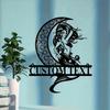 Mermaid Metal Wall Art Custom Outdoor Decor Personalized Gift  Mermaid Wall Art Metal Outdoor Decor Custom Name Personalized