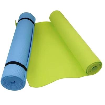 4MM Kalın 173cmX61cm Yoga Matları Kaymaz Egzersiz Matı Fitness Kokusuz Pilates Antrenmanı Spor Salonu Matları Bandajlı Spor Fitness