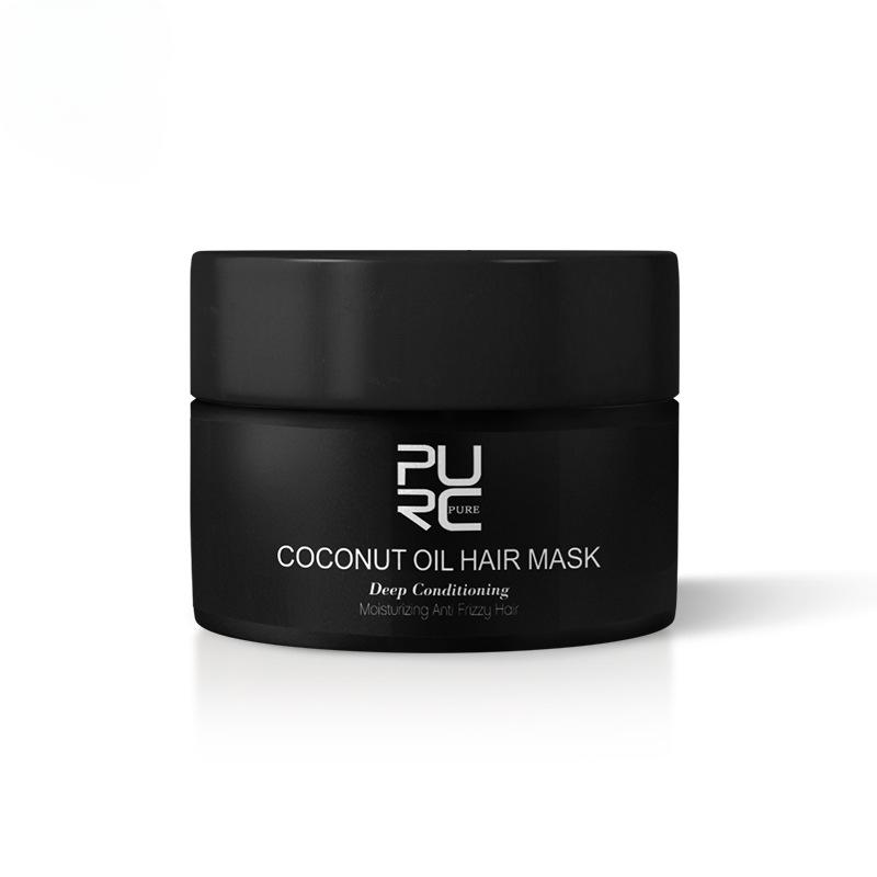 

50 мл маска для волос с кокосовым маслом, маска для восстановления поврежденных волос, сухая питательная эссенция для расколов one-size чёрный