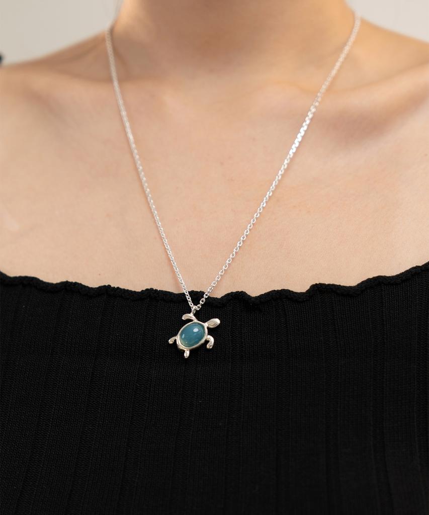 Boldiere Swimming Turtle Necklace_ N24