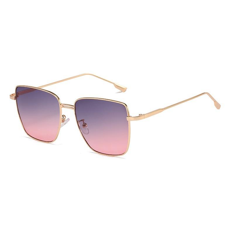 Fashion Women'S Square Sunglasses Two-Color Cute Blush Sunglasses European, American Trend Korean Version Of Avant-Garde Versatile Glasses