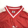 Made in Japan PUMA Piste Pullover Windbreaker S-M Men Red/White Nylon Tops(USED)