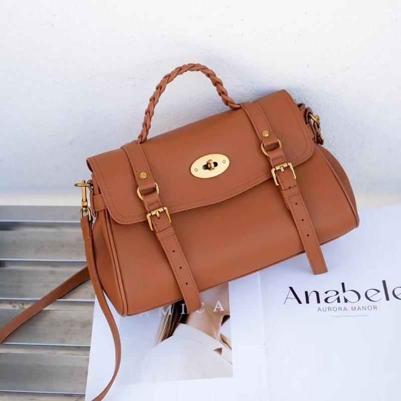 

Leather women s bad bag women s messenger bag women s autumn and winter large-capacity versatile shoulder handbag 31*22*12CM
