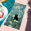 Asciugamano Stampa Gatto Arte Van Gogh Asciugatura Rapida Morbido Yoga Nuoto Fitness Alpinismo Grandi Asciugamani da Spiaggia