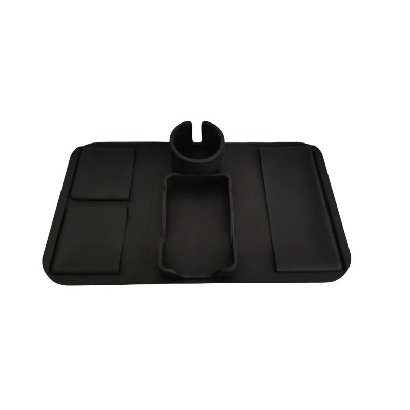 

Silicone Sofa Armrest Cup Holder Tray, Sofa Armrest Organizer Bag, Large Capacity Storage for Remote Control & Drinks чёрный