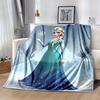 1pc. Winter Wonderland: Elsa's Frozen Magic, Perfect for Any Season, Soft Flannel Throw Blanket, Versatile & Cozy for Bedroom, Add a Touch O