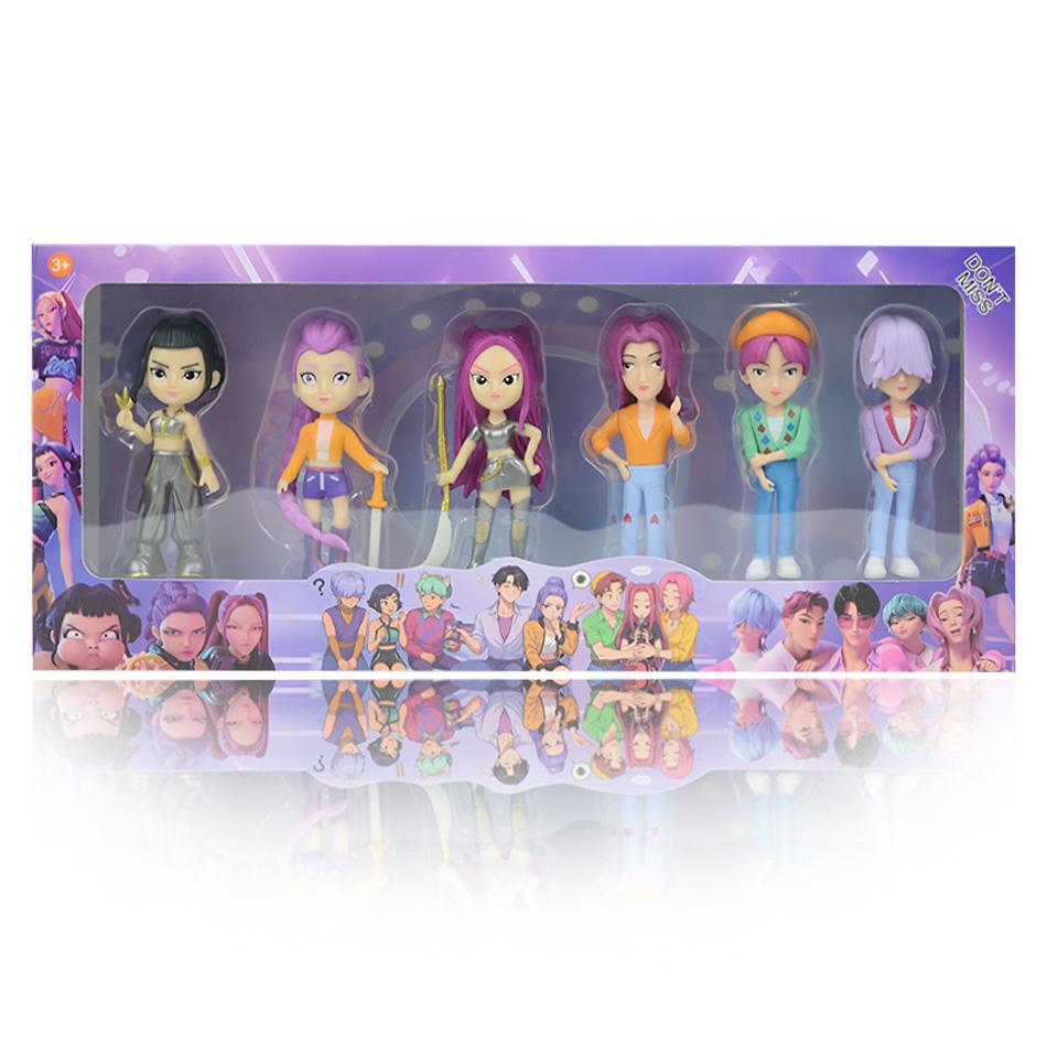100% NEUF Kpop Devil Hunter Rumi Zoe Mira anime polychlorure de vinyle collection de personnages bibelots de bureau Cadeau du Nouvel An pour enfants