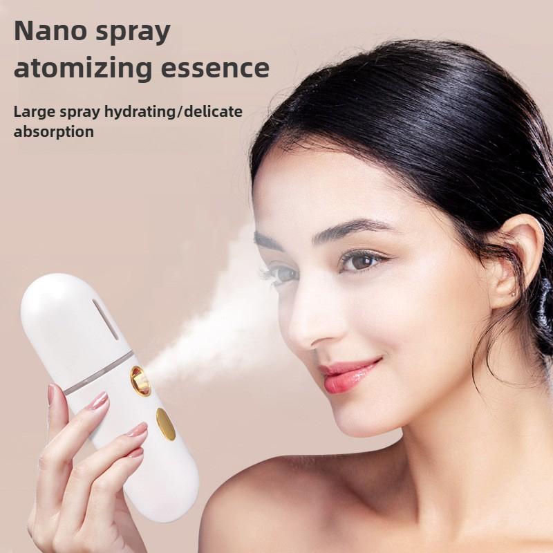Mini Facial Steamer Nano Spray Moisturizing Vaporizer Face Mist Cold Spray Machine Humidifier Portable Beauty Humidificador USB