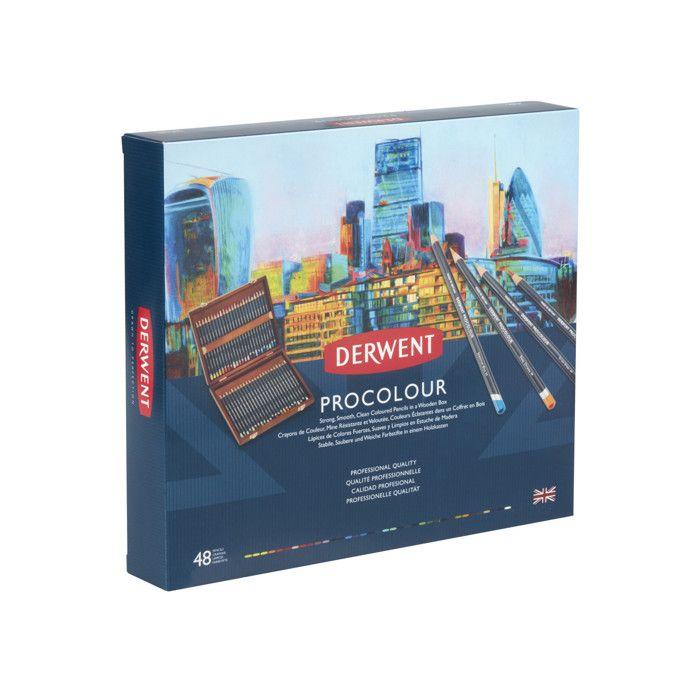 Derwent - Crayons de couleur Derwent ProColour Coffret x48