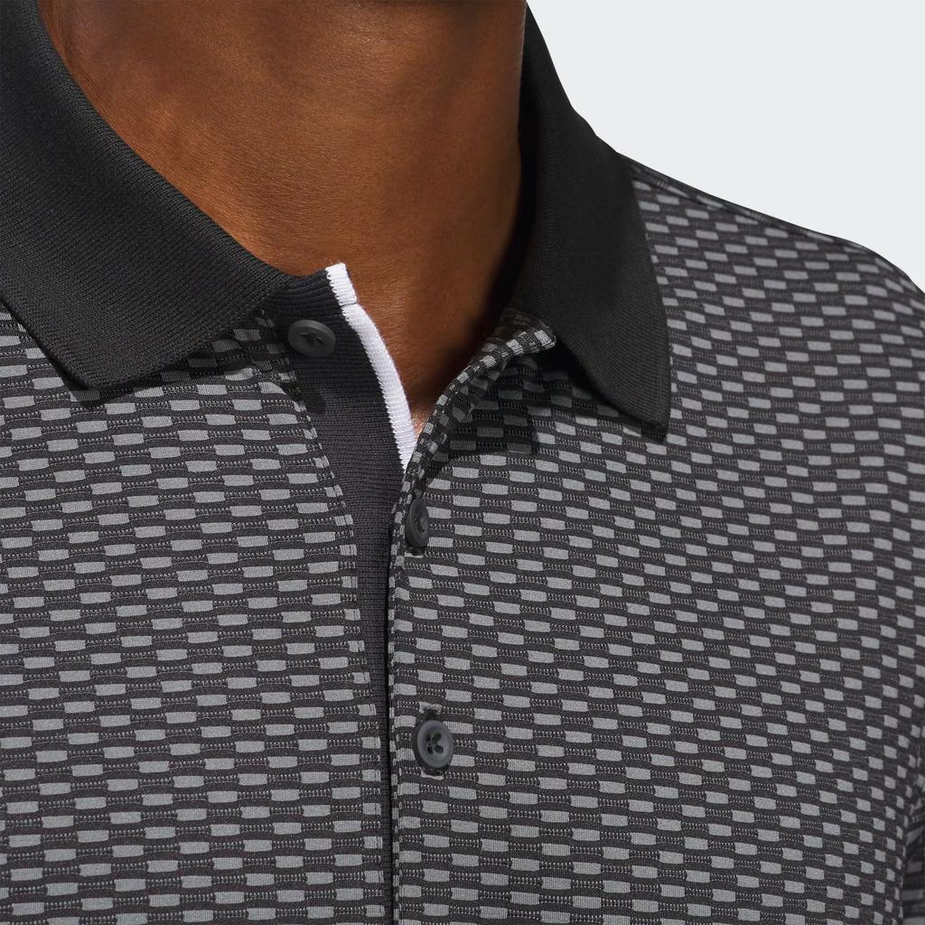 adidas Beyond Textured Polo Shirt Golf Comfortable Trendy Fashion Versatile Short Sleeve Polo Men Tops Black IM7869