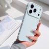 Matte Silicone Cute Heart Side Phone Case for 17 Air 16 15 14 13 12 11 Pro Max Shockproof Full Lens Cover Hoesje Coque