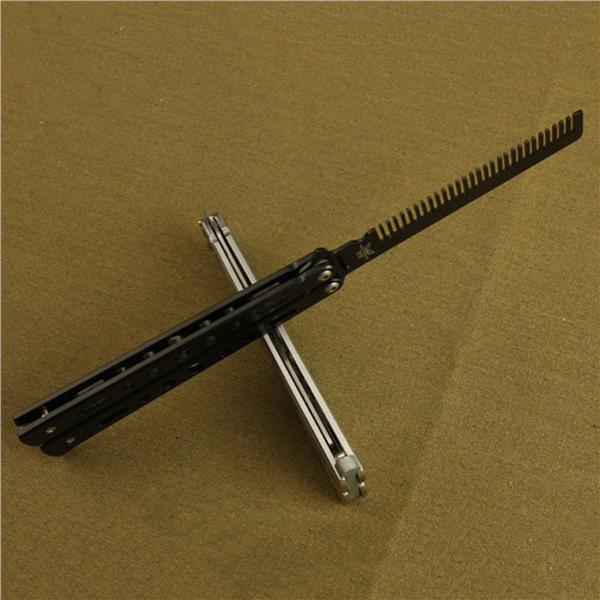 Butterfly Combs Stainless Steel Foldable Training Practice Combs Hair Styling Tools