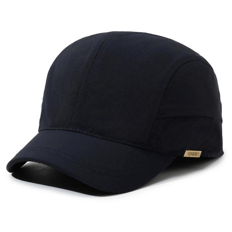 Men's Summer Sunscreen Cap Outdoor Sports Sunshade Hat Breathable Quick-Drying Short Brim Baseball Cap