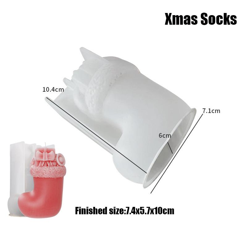 DIY Weihnachten Glocke Hirsch Strumpf Silikon Form Harz Casting Decor Anhänger Form