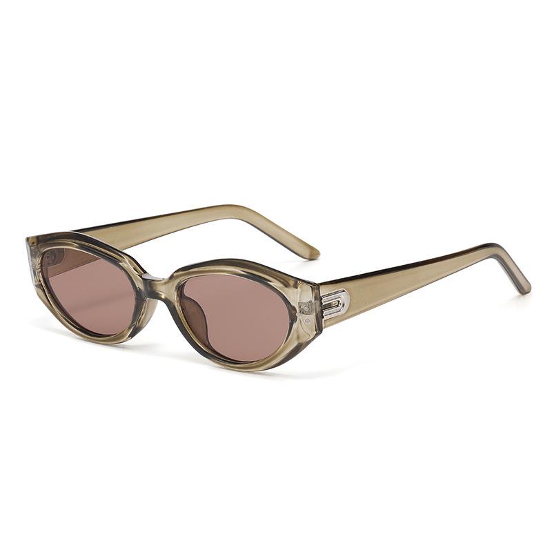 GM European and American small frame retro cat eye sunglasses for women's senior and thin hot-selling men's UV protection sun eye