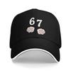 67 Six Seven 6-7 Cat Funny Gaming Baseball Cap  Vintage Hip Hop Hats Spring Couple Women Outdoor Gym Baseball Caps